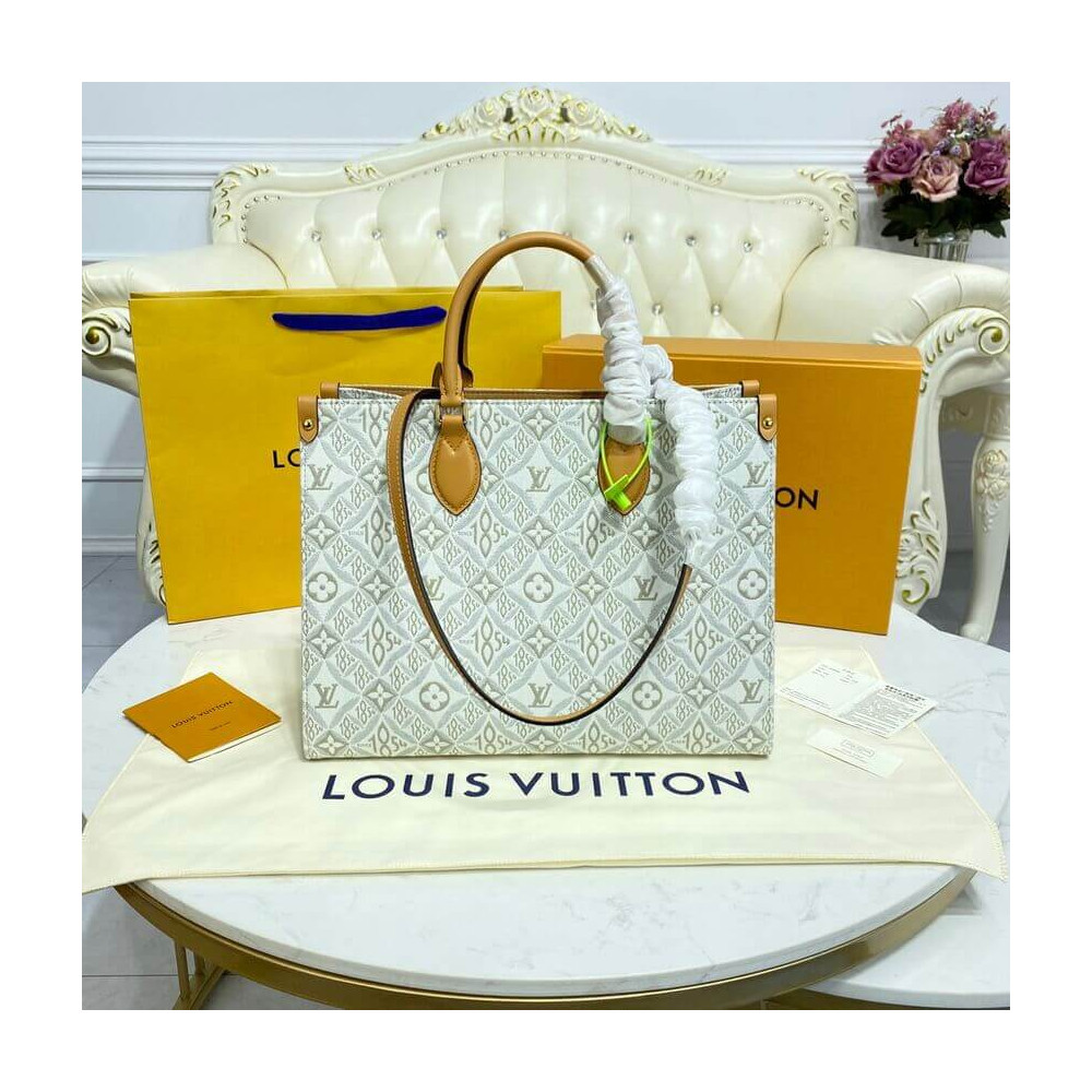 Louis Vuitton Since 1854 Jacquard Textile Onthego MM M59614 LDBS17241