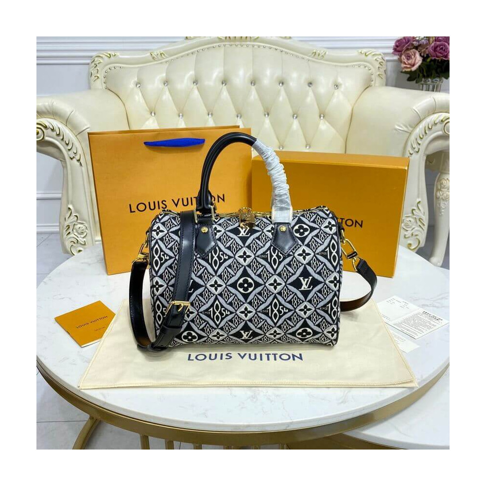 Louis Vuitton Since 1854 Speedy Bandouliere 25 Black M45769 LDBS17573