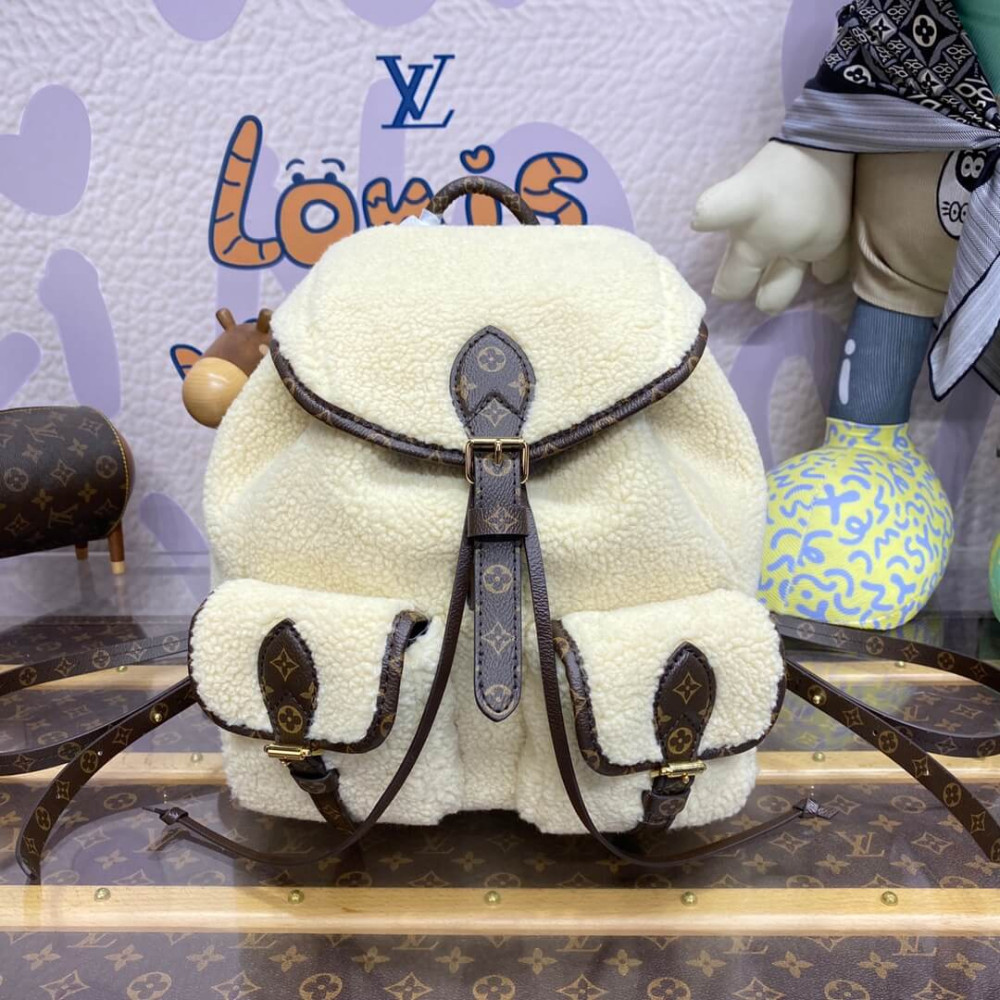 Louis Vuitton Ski Shearling Backpack M23384 LDBS16682