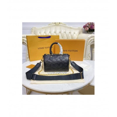 Louis Vuitton Speedy Bandouliere 22 in Black M58631 LDBS17577