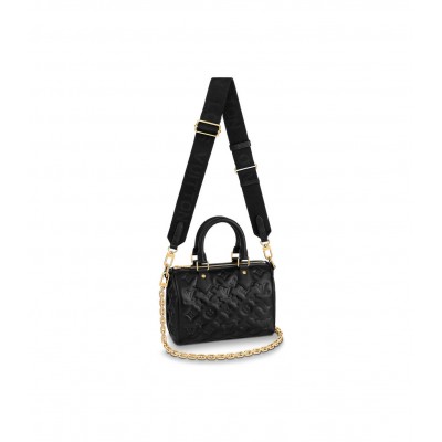 Louis Vuitton Speedy Bandouliere 22 in Black M58631 LDBS17577