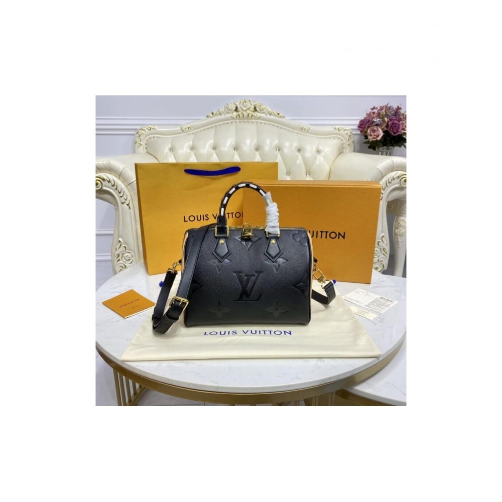 Louis Vuitton Speedy Bandouliere 25 Black M58524 LDBS17580