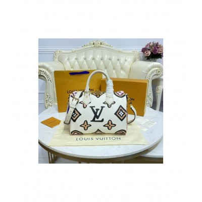 Louis Vuitton Speedy Bandouliere 25 Cream M45828 LDBS17584