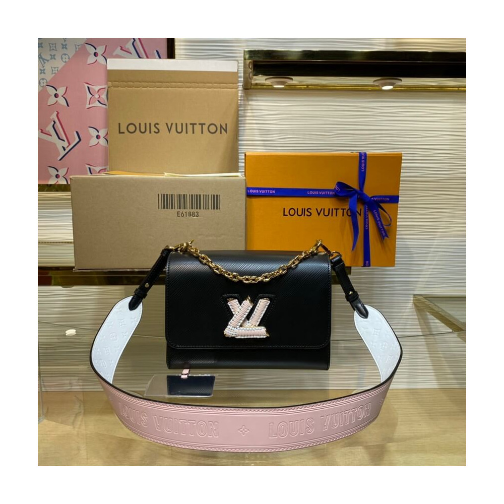 Louis Vuitton Twist MM Black M57666 LDBS17700