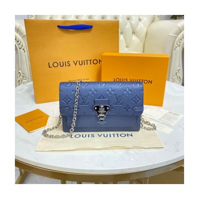 Louis Vuitton Vavin Chain Wallet Navy Nacre M59077 LDBS17736