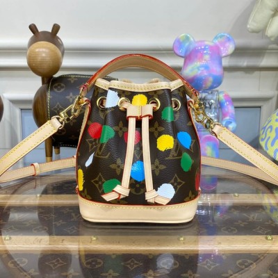 Louis Vuitton x Yayoi Kusama Nano Noe Bucket Bag M81863 LDBS17035