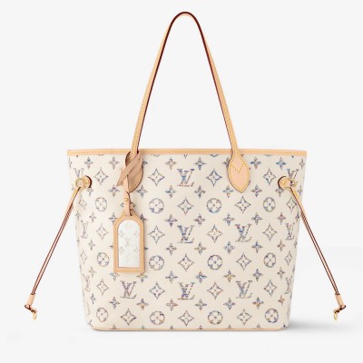 Louis Vuttion Monogram Jacquard Fabric Neverfull MM M24905 LDBS17140