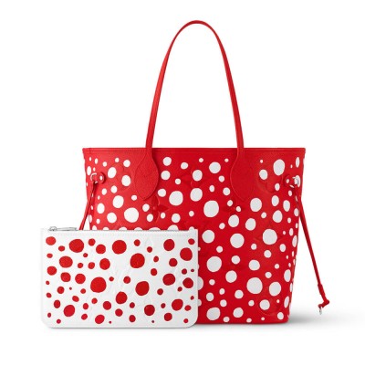 Louis Vuttion Yayoi Kusama Neverfull MM Red/White M46422 LDBS17142