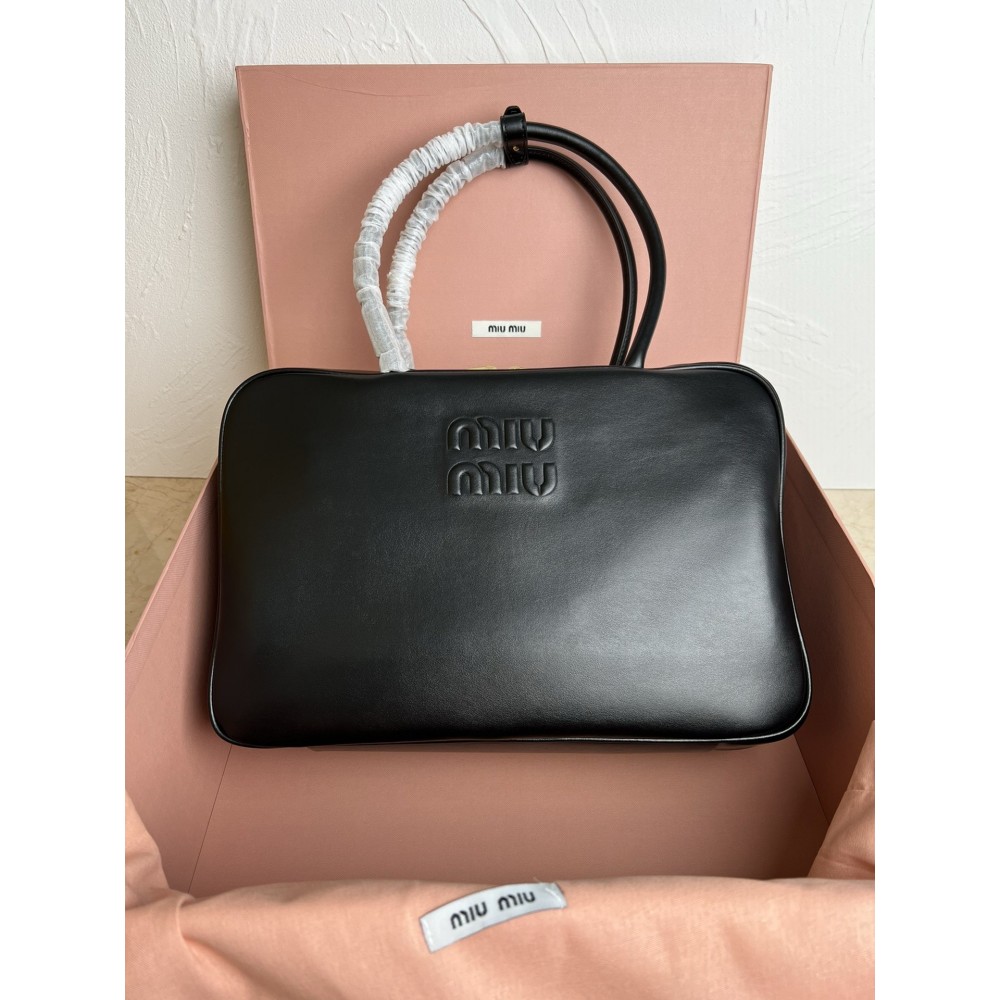 Miu Miu Beau Top-handle Bag in Black Leather LDBS244596