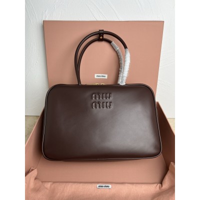 Miu Miu Beau Top-handle Bag in Briarwood Leather LDBS244597