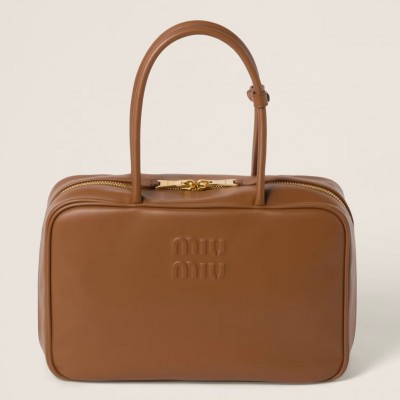 Miu Miu Beau Top-handle Bag in Brown Leather LDBS244598