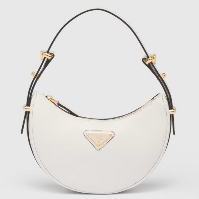 Prada Arque Mini Shoulder Bag in White Leather LDBS244604