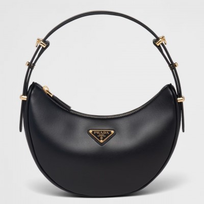 Prada Arque Shoulder Bag in Black Leather LDBS244605