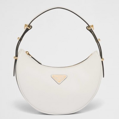 Prada Arque Shoulder Bag in White Leather LDBS244607