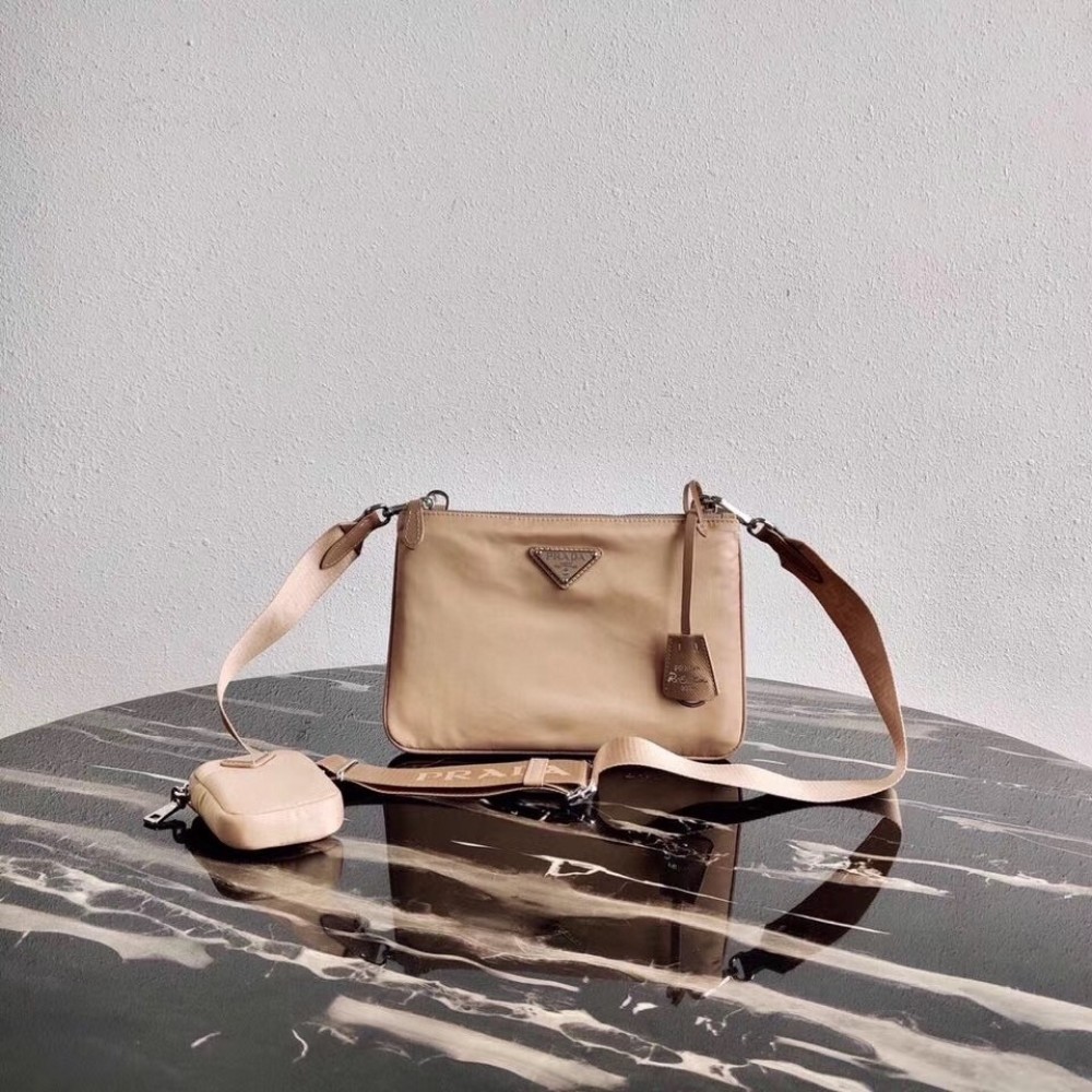 Prada Beige Nylon Re-Edition 2000 Shoulder Bag LDBS244612