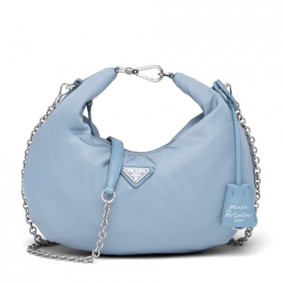 Prada Blue Nylon Re-Edition 2006 Hobo Bag LDBS244627