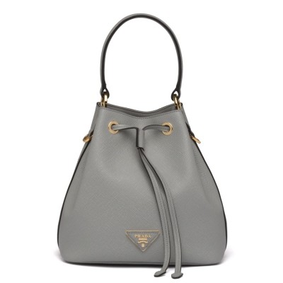 Prada Bucket Bag In Grey Saffiano Leather LDBS244637