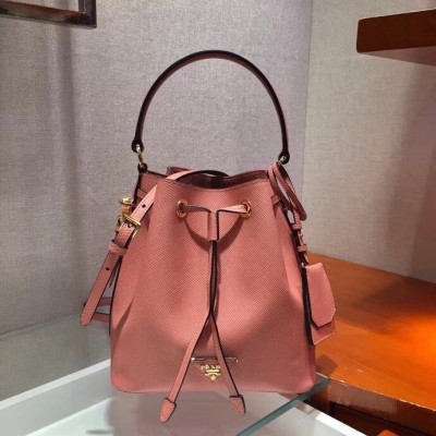 Prada Bucket Bag In Pink Saffiano Leather LDBS244640