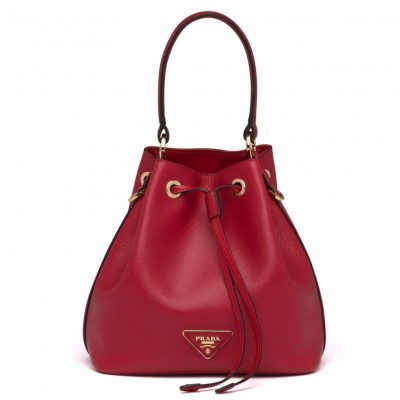 Prada Bucket Bag In Red Saffiano Leather LDBS244643