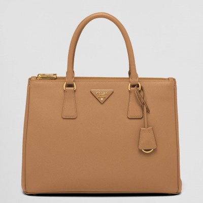 Prada Galleria Large Bag In Brown Saffiano Leather LDBS244730