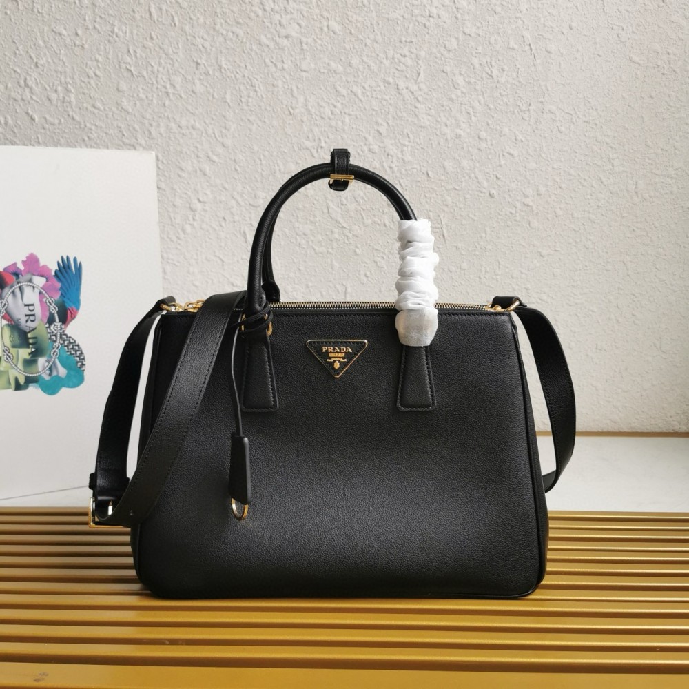 Prada Galleria Large Tote Bag in Black Calfskin LDBS244731