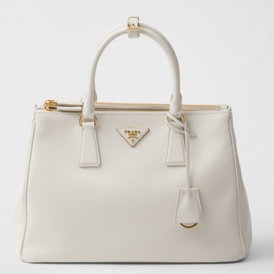 Prada Galleria Large Tote Bag in White Calfskin LDBS244733