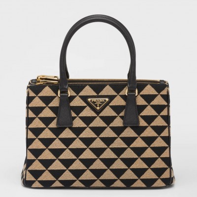 Prada Galleria Small Bag In Jacquard Fabric LDBS244745