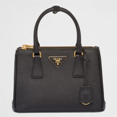 Prada Galleria Small Bag in Black Saffiano Leather LDBS244744