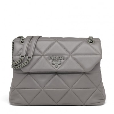 Prada Large Spectrum Bag In Grey Nappa Leather LDBS244762