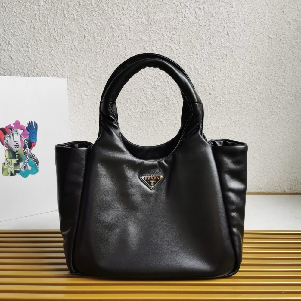 Prada Medium Tote Bag in Black Nappa Leather LDBS244791