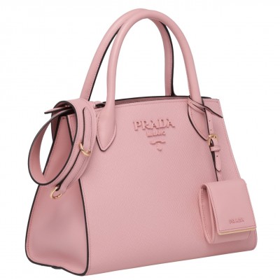 Prada Monochrome Bag In Nude Saffiano Leather LDBS244808