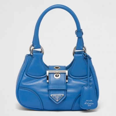 Prada Moon Bag in Blue Padded Nappa Leather LDBS244818