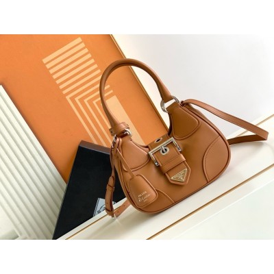 Prada Moon Bag in Caramel Padded Nappa Leather LDBS244819