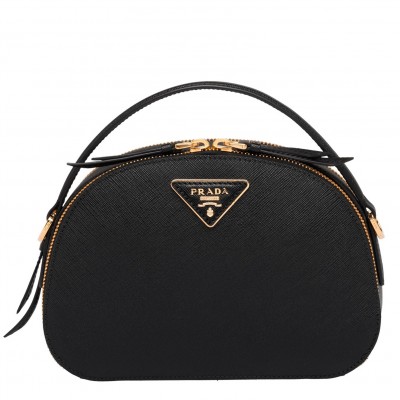 Prada Odette Black Saffiano Leather Bag LDBS244829