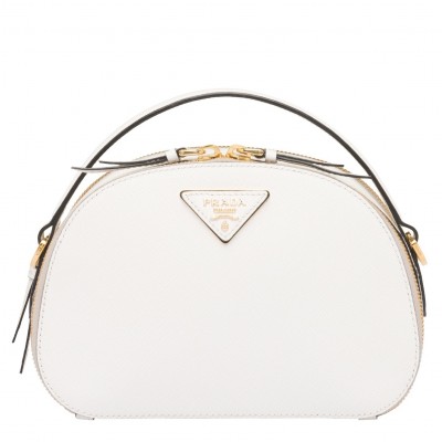 Prada Odette White Saffiano Leather Bag LDBS244836