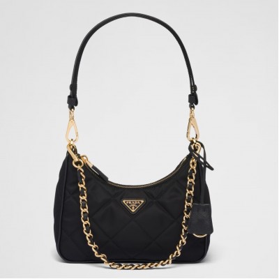 Prada Re-Edition 1995 Chaine Mini Bag in Black Re-Nylon LDBS244850