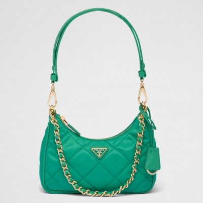 Prada Re-Edition 1995 Chaine Mini Bag in Green Re-Nylon LDBS244851