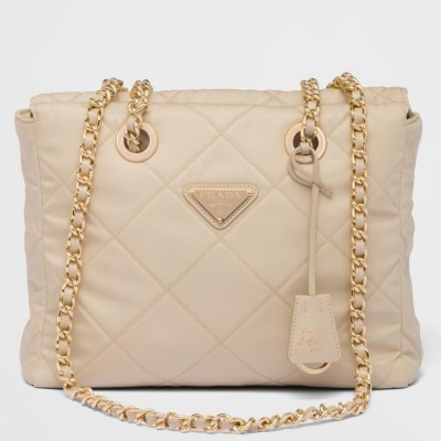 Prada Re-Edition 1995 Tote Bag in Beige Re-Nylon LDBS244853