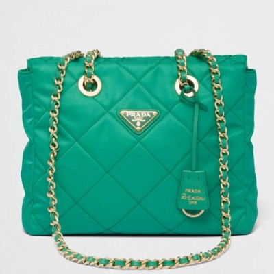 Prada Re-Edition 1995 Tote Bag in Green Re-Nylon LDBS244855