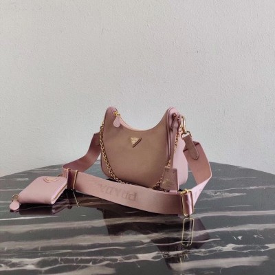 Prada Re-Edition 2005 Shoulder Bag In Pink Saffiano Leather LDBS244868