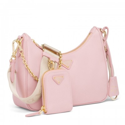 Prada Re-Edition 2005 Shoulder Bag In Pink Saffiano Leather LDBS244868