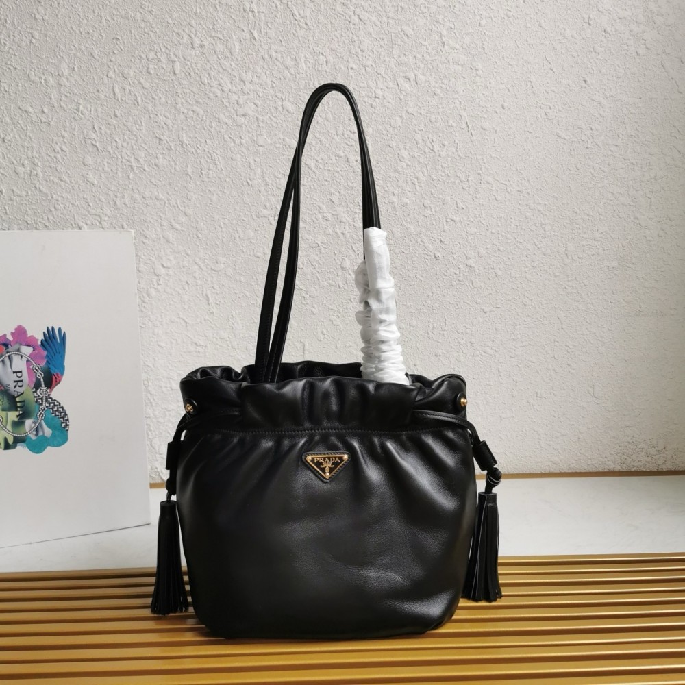 Prada Shoulder Bag in Black Nappa Leather LDBS244876