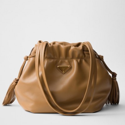 Prada Shoulder Bag in Brown Nappa Leather LDBS244880