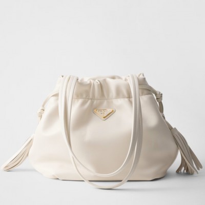 Prada Shoulder Bag in White Nappa Leather LDBS244887