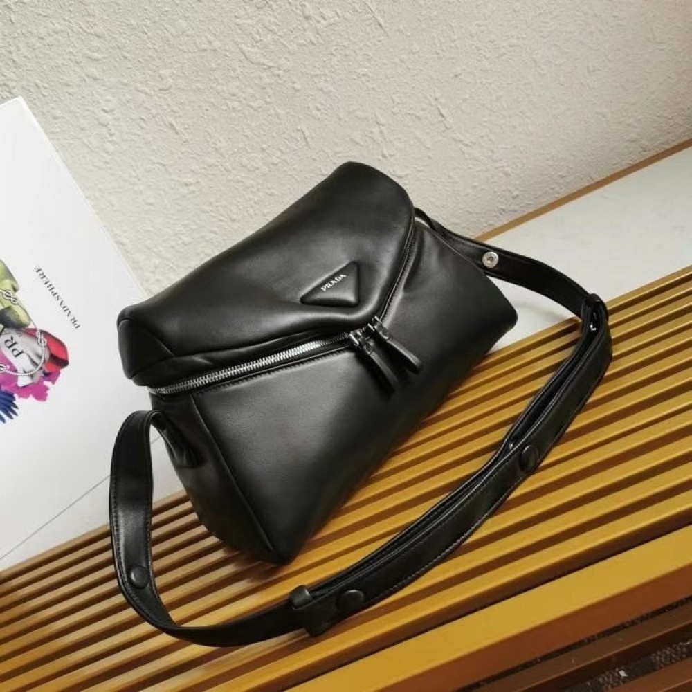 Prada Signaux Bag In Black Padded Nappa Leather LDBS244895