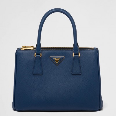 Prada Small Galleria Bag In Bluette Saffiano Leather LDBS244908