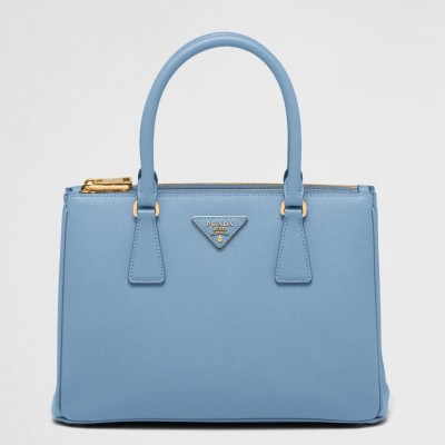 Prada Small Galleria Bag In Celeste Saffiano Leather LDBS244909