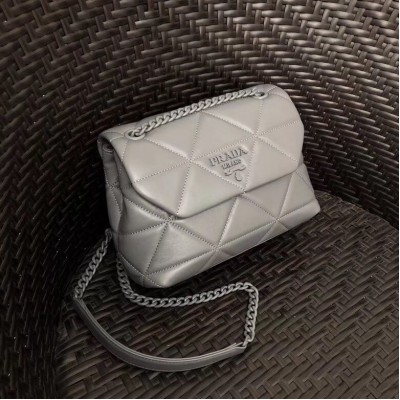 Prada Small Spectrum Bag In Grey Nappa Leather LDBS244788