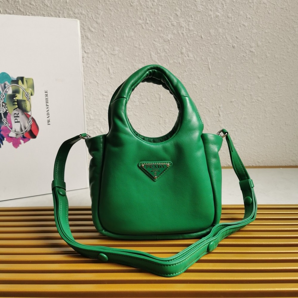 Prada Small Top-handle Bag in Green Nappa Leather LDBS244915