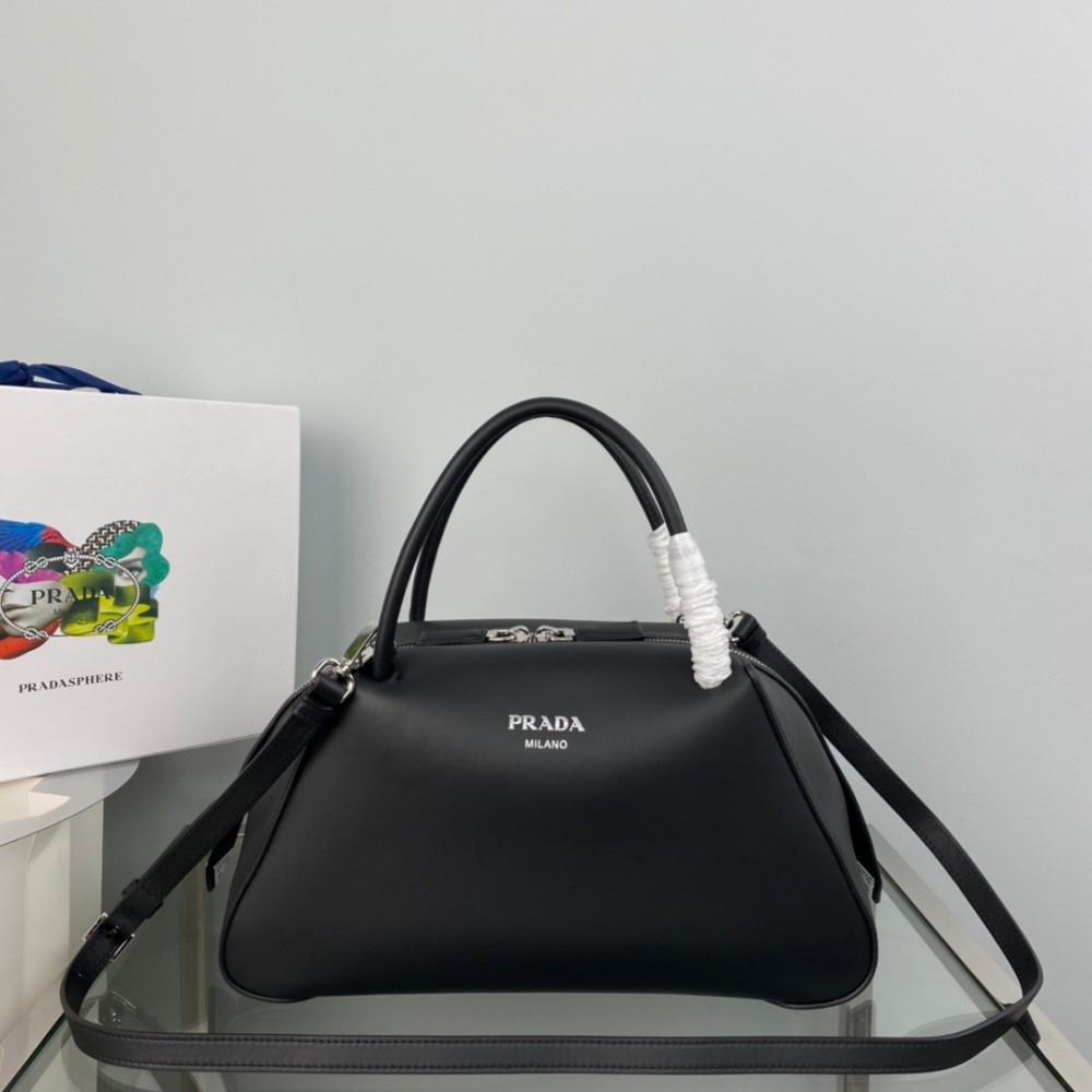 Prada Supernova Medium Handbag In Black Leather LDBS244927